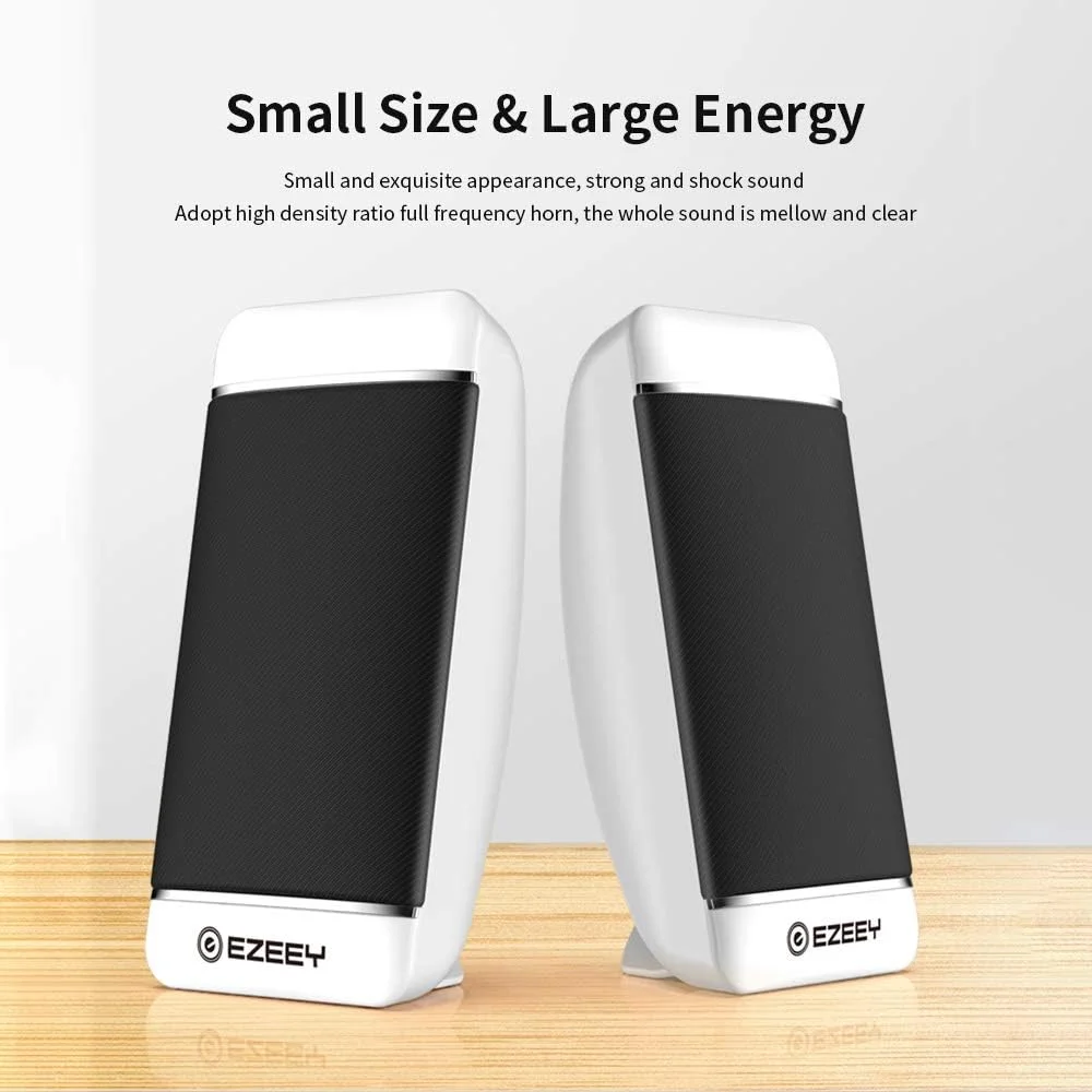 اسپیکر رومیزی کوچک دوسلف مدل S4، اسپیکر قابل حمل ساب ووفر دار سیم دار USB برای موبایل، لپ تاپ، کامپیوتر، مشکی