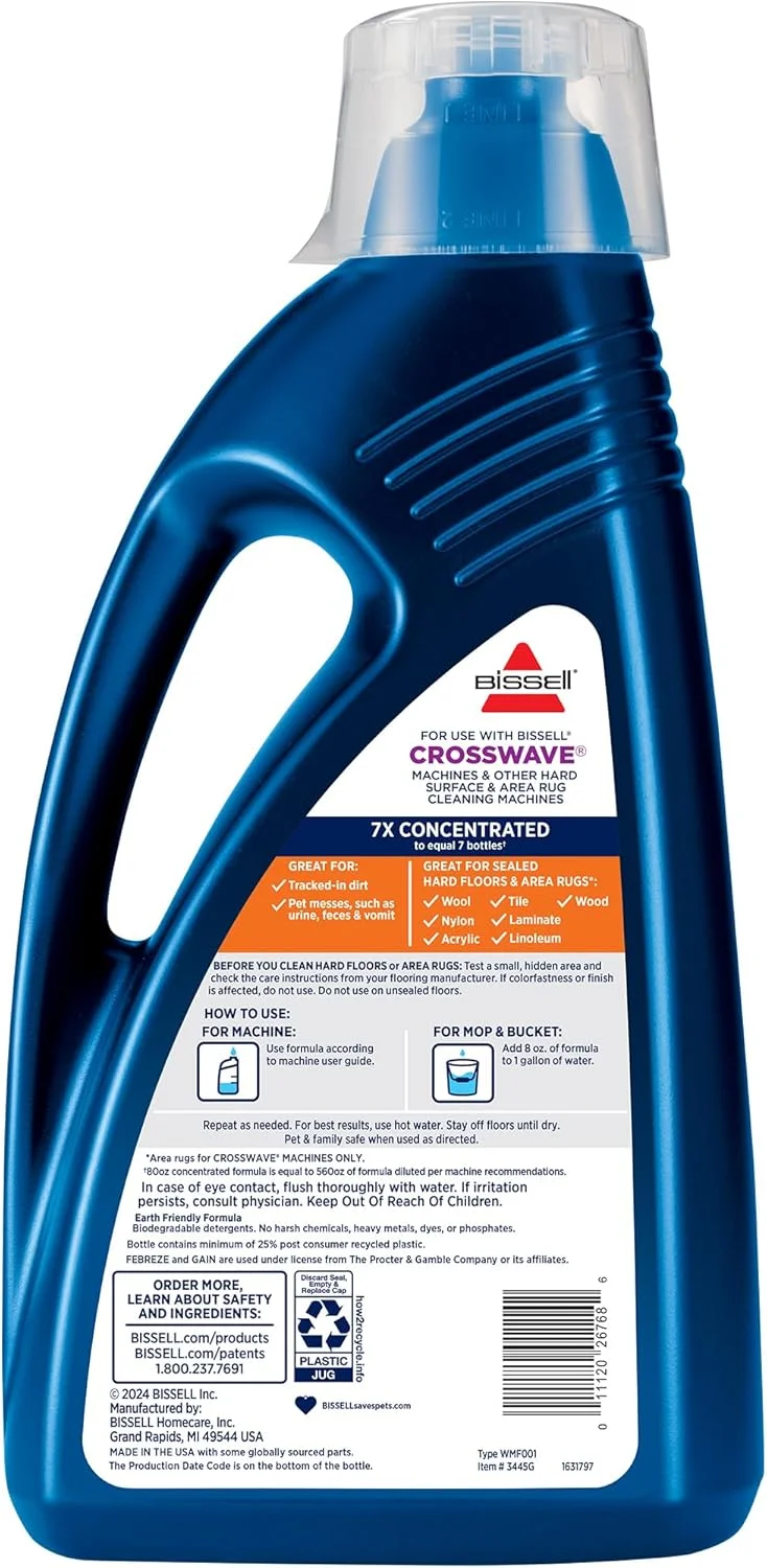 محلول چند منظوره بیسل با رایحه Febreze + Gain، حجم 2365 میلی لیتر (3445G) محلول چند منظوره بیسل با رایحه Febreze + Gain، حجم 2365 میلی لیتر (3445G)