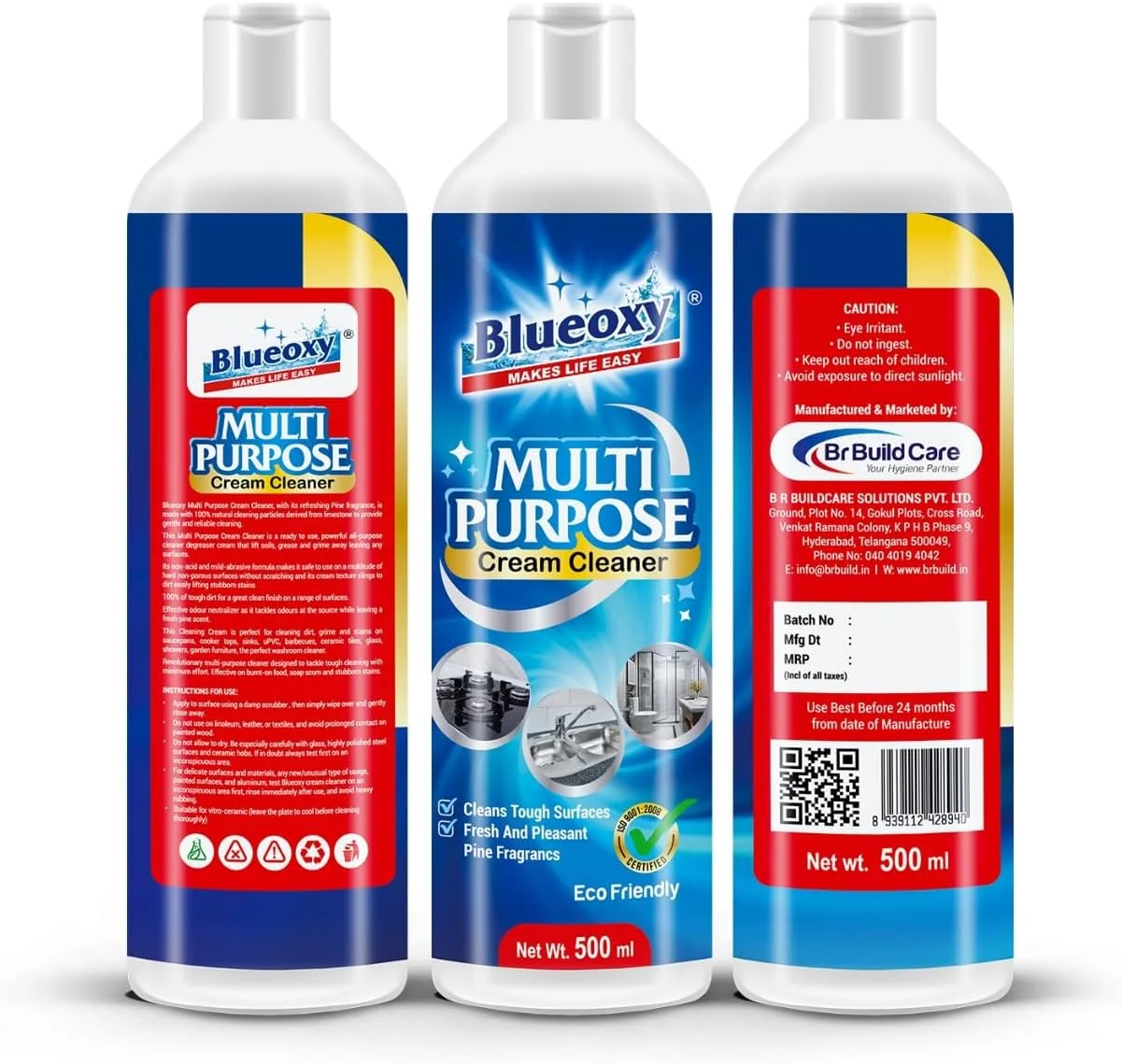 کرم تمیز کننده چند منظوره بلوکسی | مناسب برای تمیز کردن کاشی و سرامیک، سینک ظرفشویی، سرویس بهداشتی، آشپزخانه و سطوح سخت | 500 میلی لیتر کرم تمیز کننده چند منظوره بلوکسی | مناسب برای تمیز کردن کاشی و سرامیک، سینک ظرفشویی، سرویس بهداشتی، آشپزخانه و سطوح سخت | 500 میلی لیتر