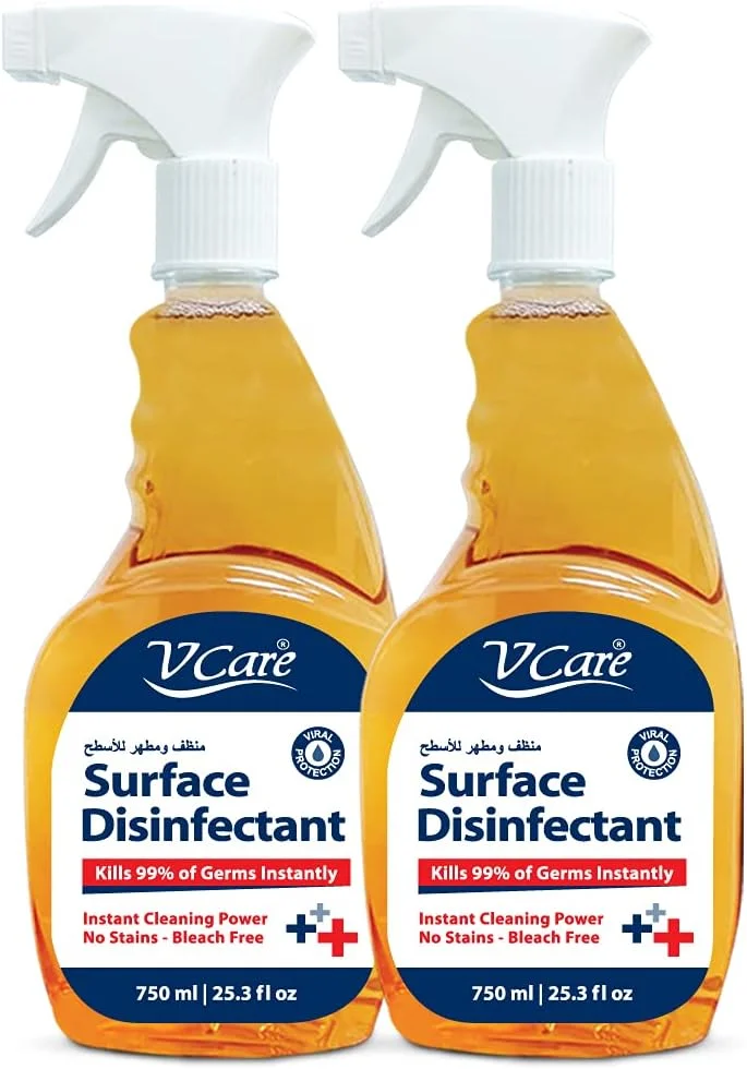 اسپری ضدعفونی کننده سطوح وی کر، از بین برنده 99% میکروب ها، بدون ایجاد لکه و بدون سفید کننده، 750 میلی لیتر (بسته 2 عددی) اسپری ضدعفونی کننده سطوح وی کر، از بین برنده 99% میکروب ها، بدون ایجاد لکه و بدون سفید کننده، 750 میلی لیتر (بسته 2 عددی)