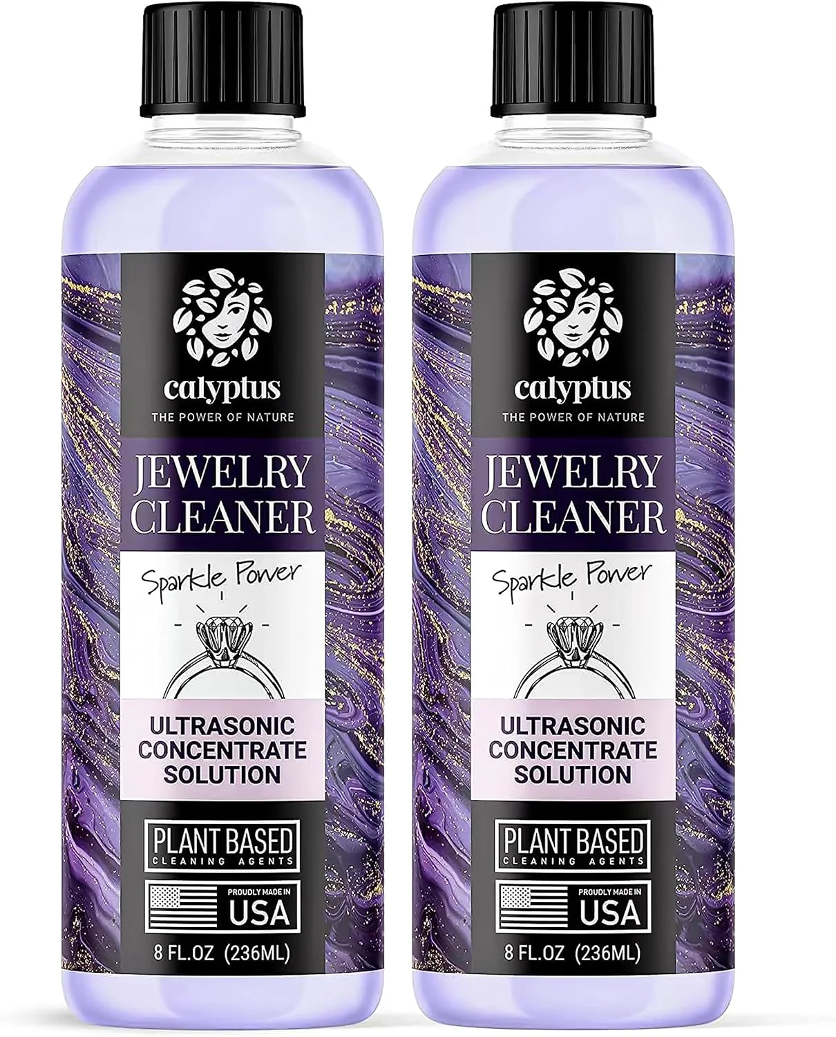 محلول غلیظ پاک کننده التراسونیک Calyptus | قدرت حرفه ای برای استفاده در تمام دستگاه های التراسونیک | پاک کننده گیاهی عینک و جواهرات | ساخت ایالات متحده آمریکا، 473 میلی لیتر (بسته 2 عددی) محلول غلیظ پاک کننده التراسونیک Calyptus | قدرت حرفه ای برای استفاده در تمام دستگاه های التراسونیک | پاک کننده گیاهی عینک و جواهرات | ساخت ایالات متحده آمریکا، 473 میلی لیتر (بسته 2 عددی)