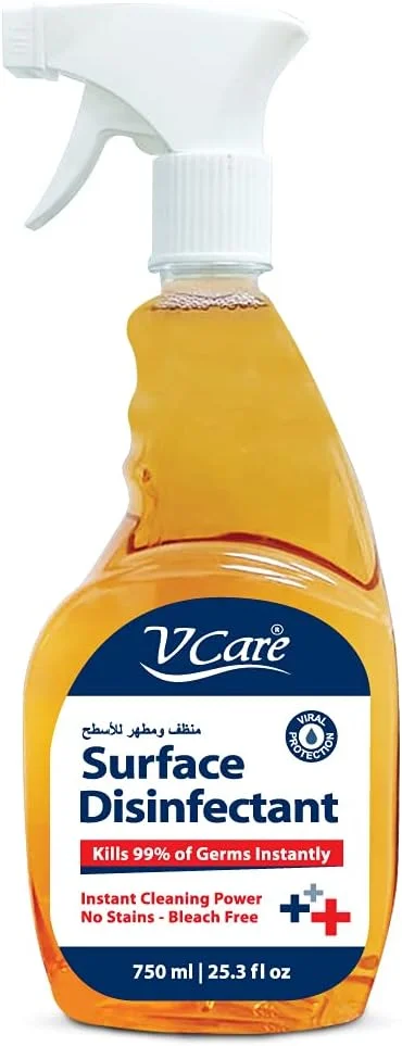 اسپری ضدعفونی کننده سطوح وی کر | از بین برنده 99% میکروب ها بدون ایجاد لکه | بدون سفید کننده 750 میلی لیتر اسپری ضدعفونی کننده سطوح وی کر | از بین برنده 99% میکروب ها بدون ایجاد لکه | بدون سفید کننده 750 میلی لیتر