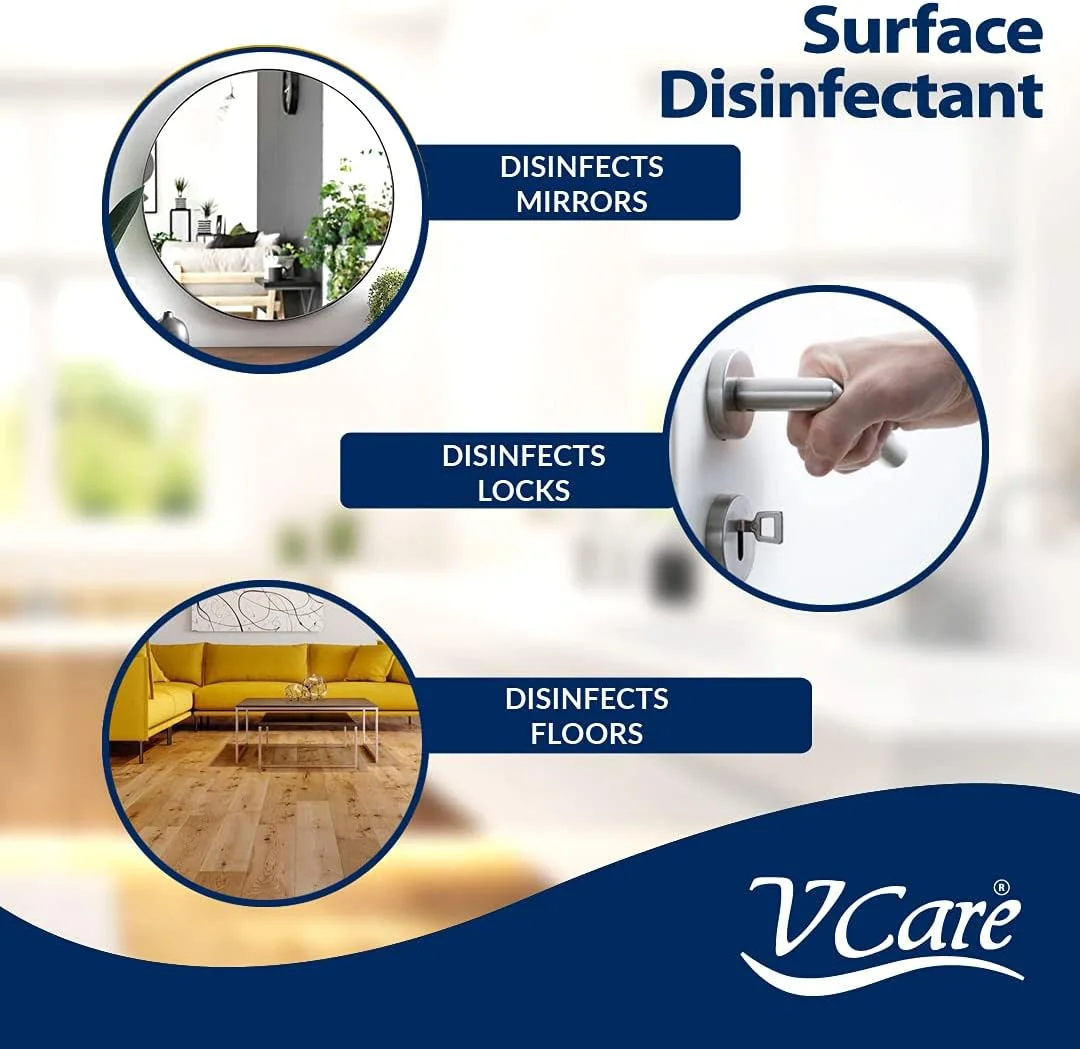 اسپری ضدعفونی کننده سطوح وی کر | از بین برنده 99% میکروب ها بدون ایجاد لکه | بدون سفید کننده 750 میلی لیتر