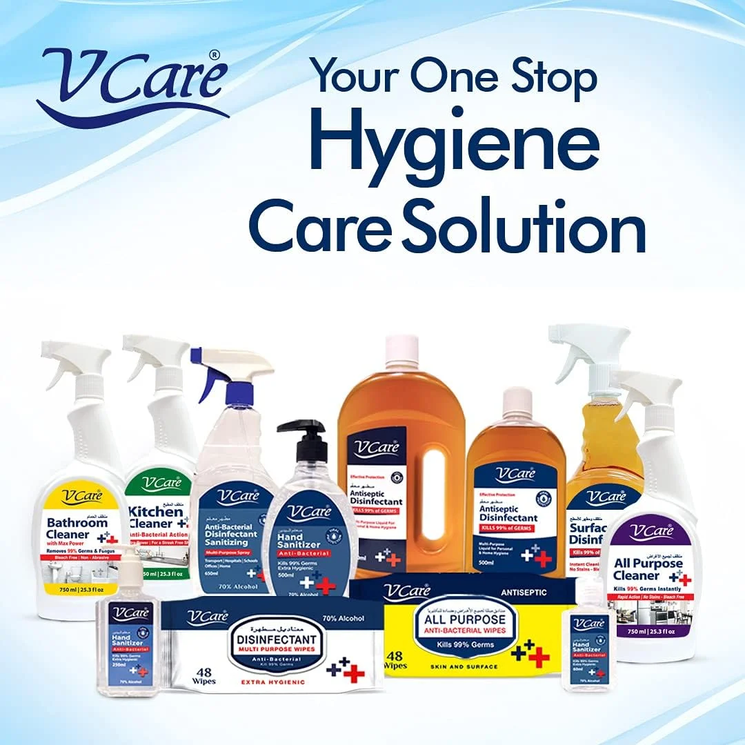 اسپری ضدعفونی کننده سطوح وی کر | از بین برنده 99% میکروب ها بدون ایجاد لکه | بدون سفید کننده 750 میلی لیتر