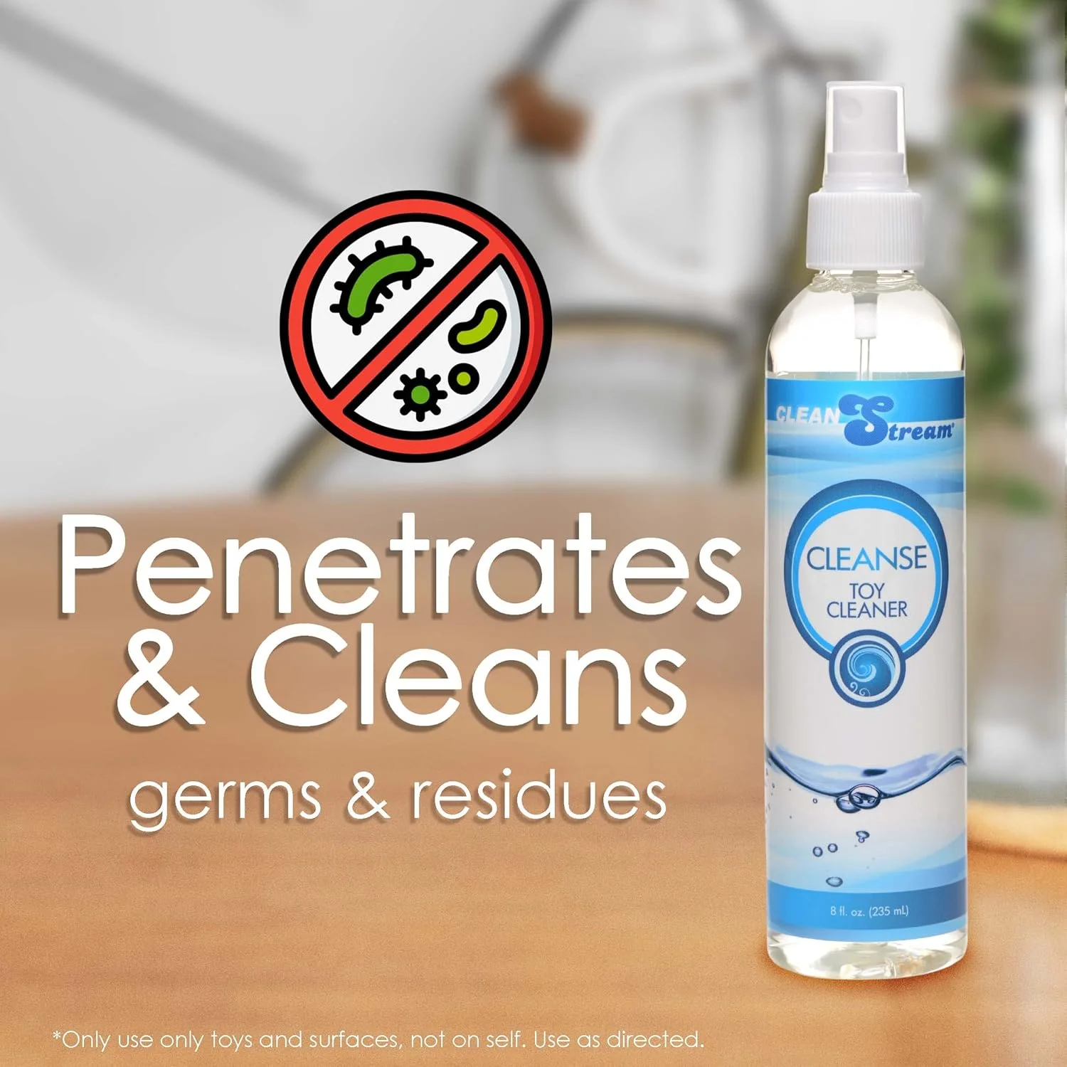پاک کننده اسباب بازی کلین استریم، 235 میلی لیتر، شفاف پاک کننده اسباب بازی کلین استریم، 235 میلی لیتر، شفاف