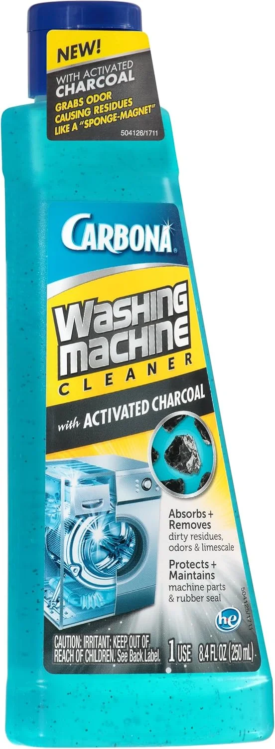 مایع تمیز کننده ماشین لباسشویی کربونا با کربن فعال آبی 250 میلی لیتر