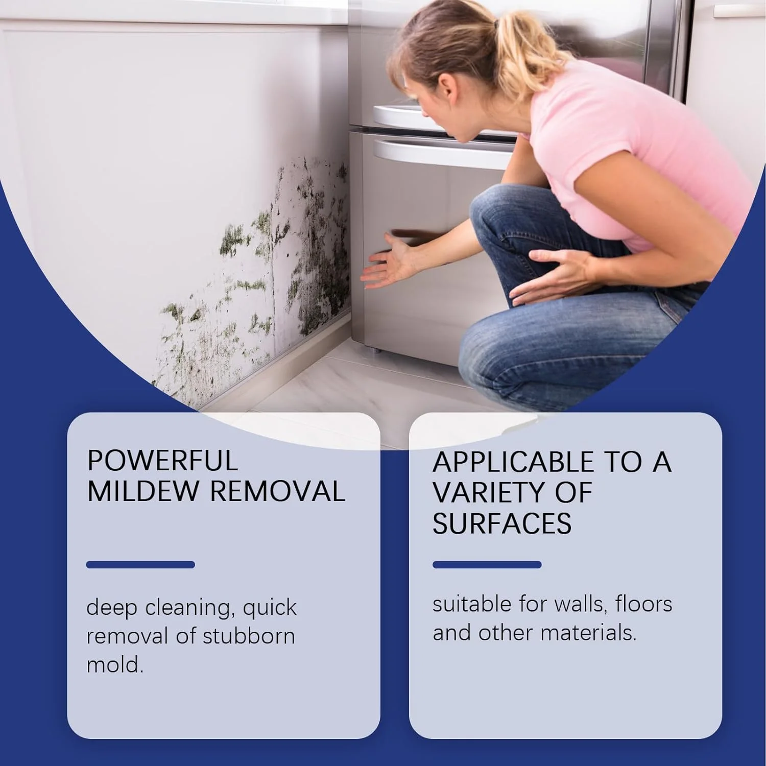 فوم پاک کننده کیورویوس، 60 میلی لیتر، فوم رسوب زدای حمام، پاک کننده لکه های سرسخت، اسپری فوم پاک کننده چند منظوره، اسپری تمیز کننده بدون نیاز به آبکشی برای حمام (2 عدد)