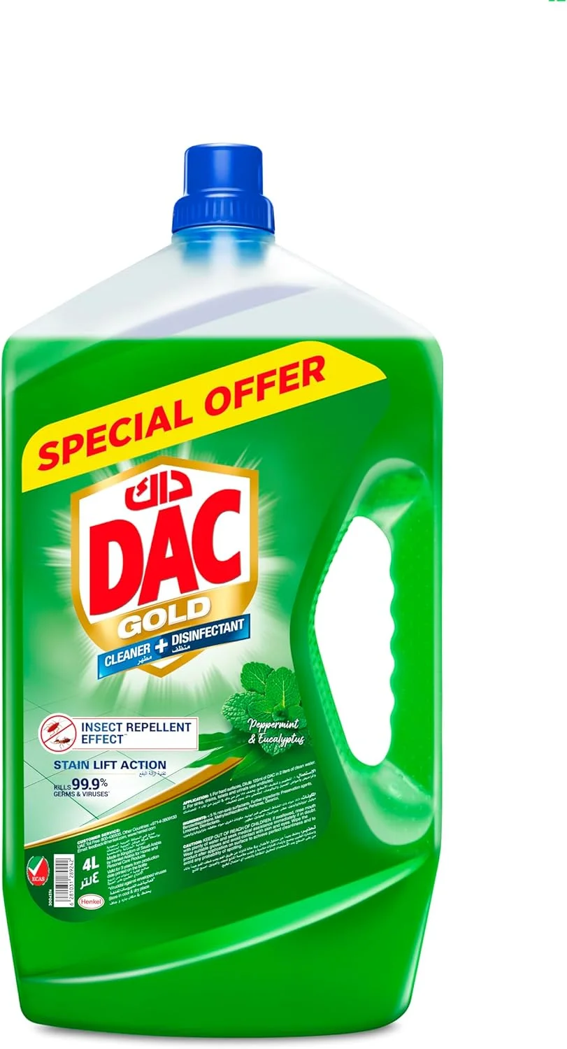 مایع ضدعفونی کننده دت گلد با رایحه نعناع فلفلی و اکالیپتوس، 4 لیتر