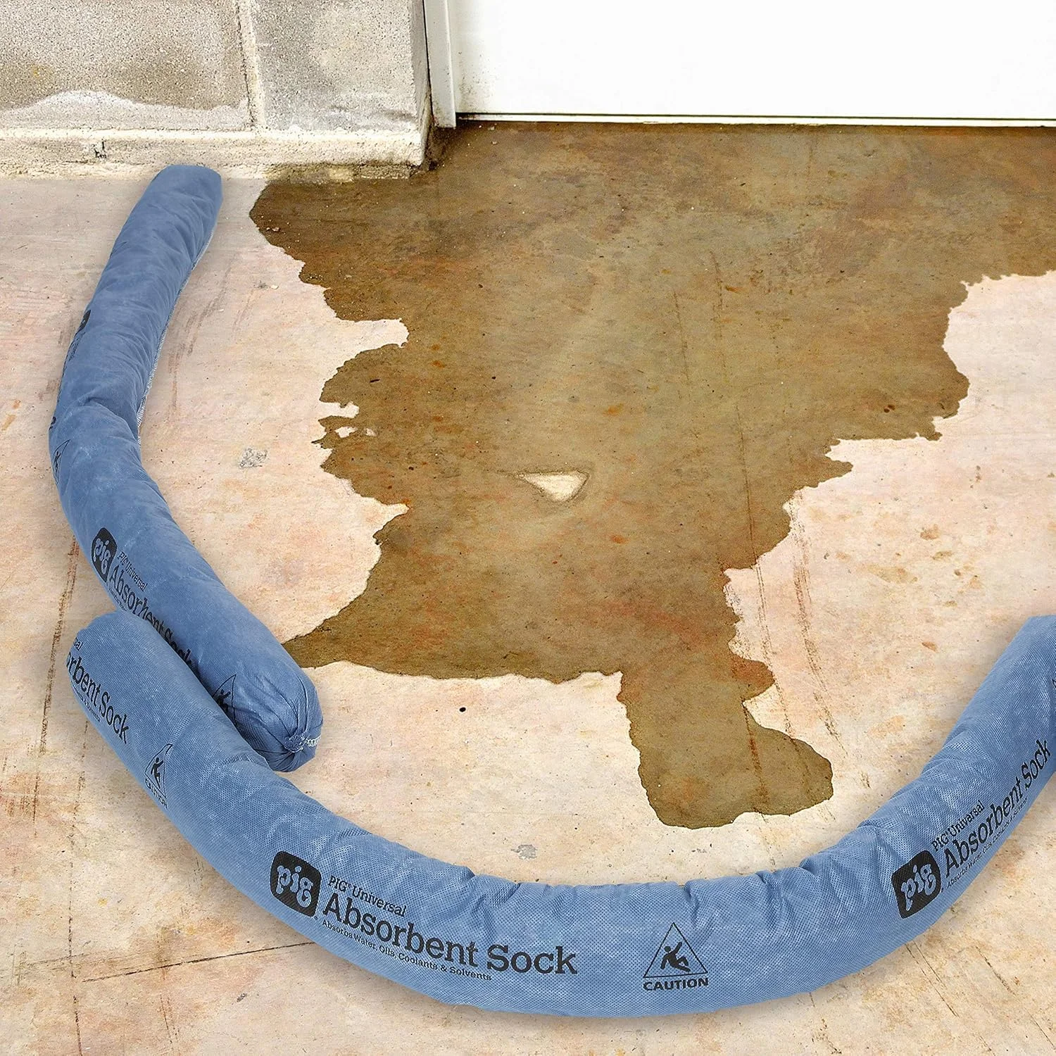 جوراب های جاذب مقاوم در برابر کپک New Pig Corporation | مار جاذب آب | هر جوراب 3 اینچی در 48 اینچی تا 1 گالن جذب می کند | بسته 2 عددی