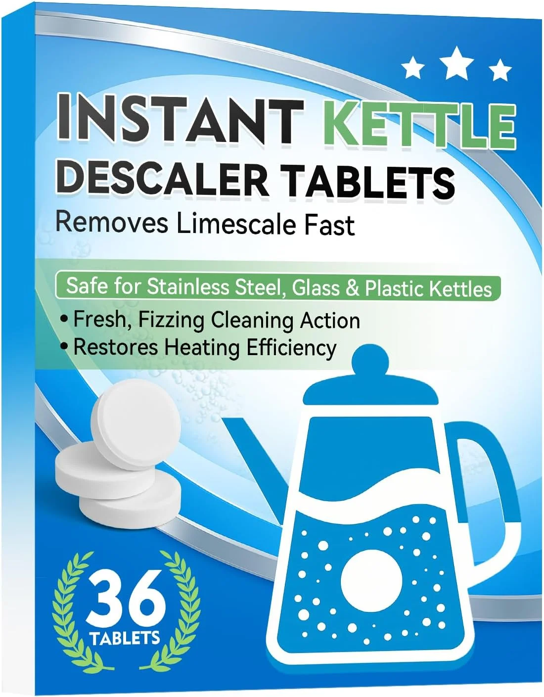 قرص رسوب زدای کتری، رسوب زدای چند منظوره، قرص رسوب زدا برای کتری، لوازم آشپزخانه و منزل