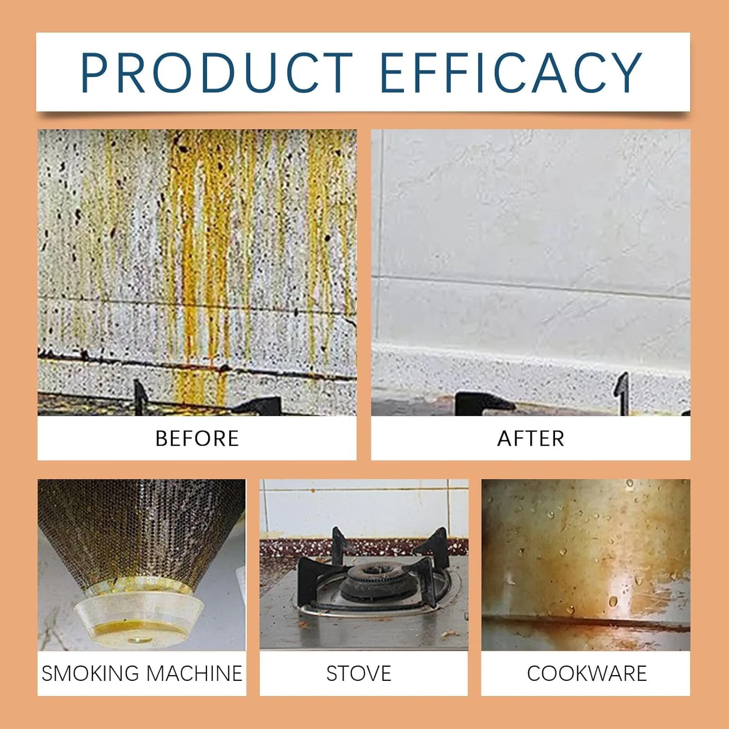 پاک کننده آشپزخانه، چربی زدا آشپزخانه، پاک کننده فوم لکه های روغن سنگین آشپزخانه، لکه های روغن سرسخت، اجاق گازهای خانگی، هود، کثیفی و چربی، همراه با پارچه میکروفایبر