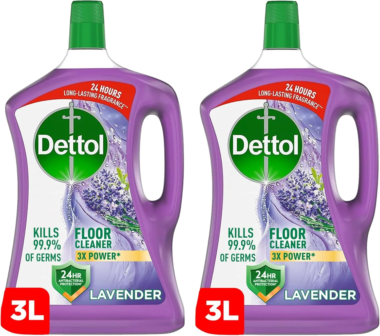 مایع ضدعفونی کننده و پاک کننده سطوح دتول با رایحه اسطوخودوس، 3 لیتر x 2