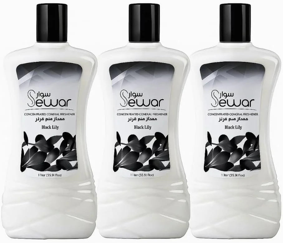 خوشبو کننده عمومی غلیظ سوار، رایحه سوسن سیاه – خوشبو کننده ماندگار منزل، 1000 میلی لیتر (بسته 3 عددی)