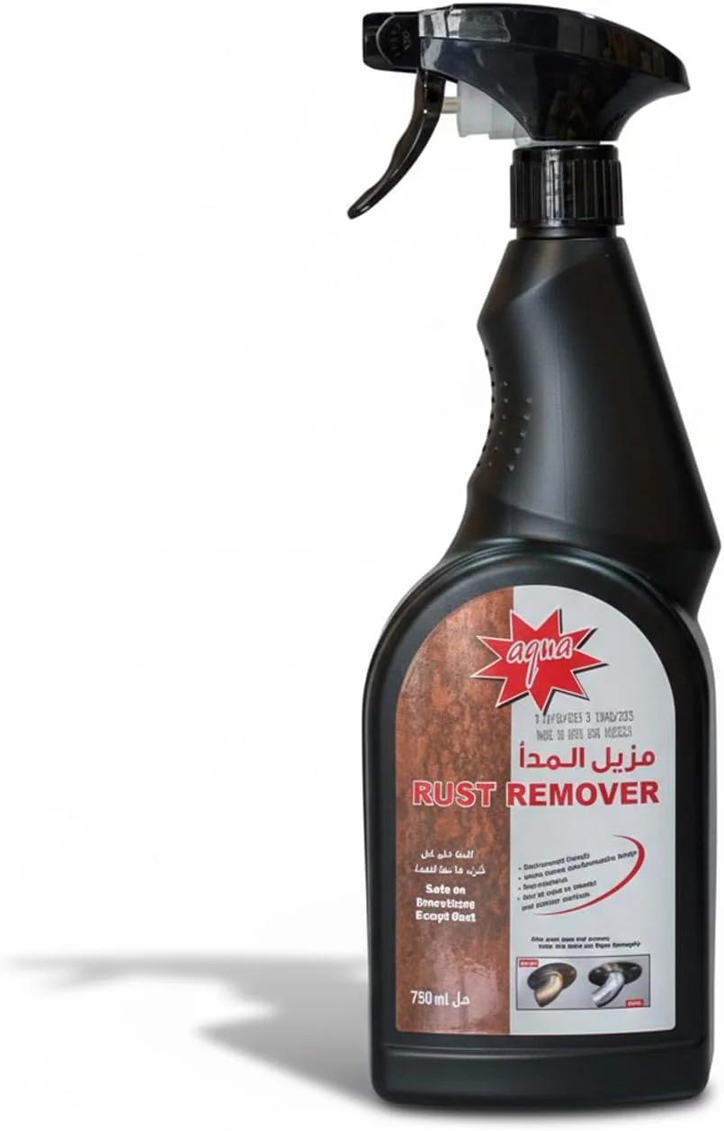 محلول زنگ بر هیتکس 750 میلی لیتر | پاک کننده زنگ زدگی صنعتی بر پایه آب | فرمول غیر سمی، غیر خورنده و سازگار با محیط زیست برای فلز، فولاد، آهن، کروم و آلومینیوم | استفاده ایمن در محیط داخلی و خارجی