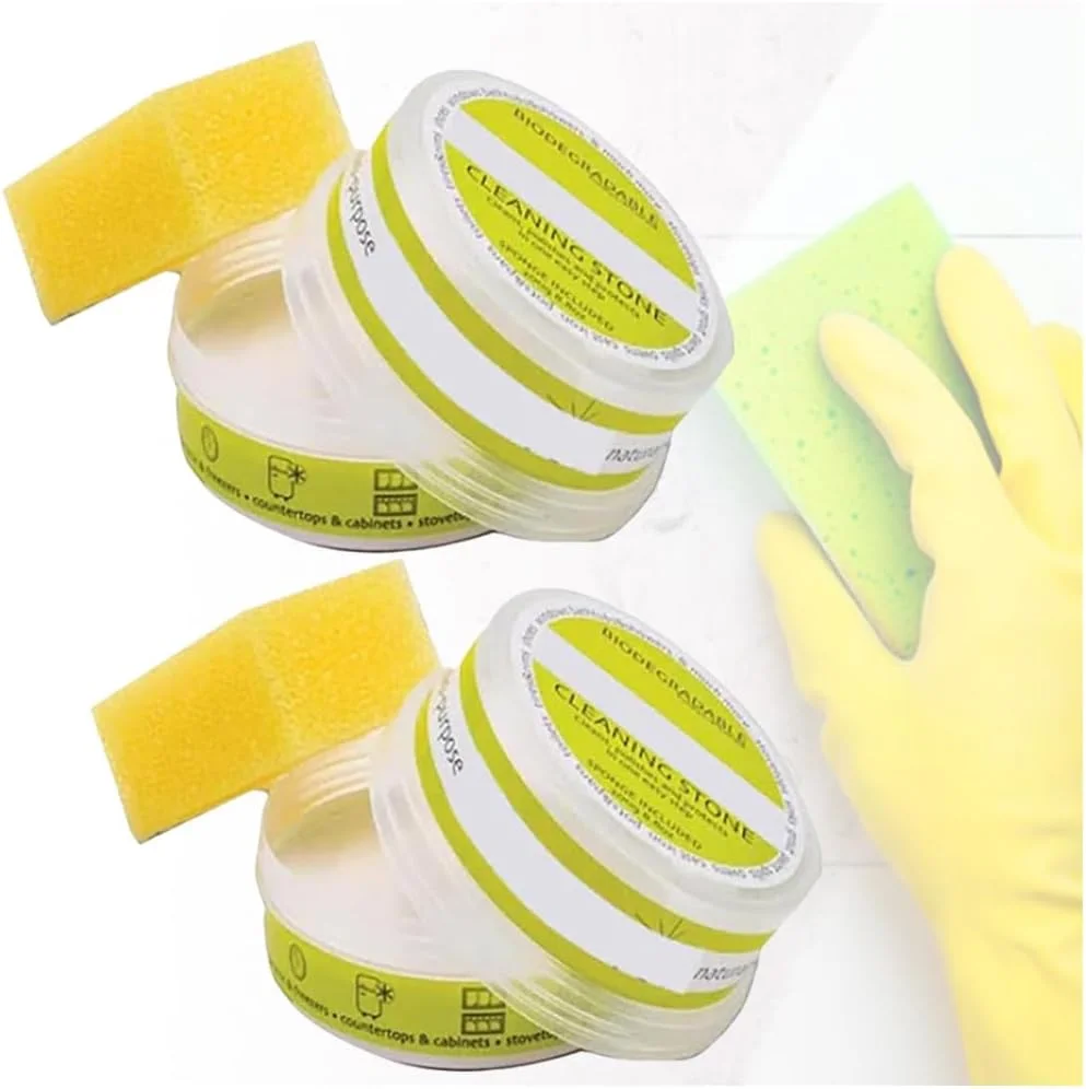 سنگ پاک کننده سازگار با محیط زیست، سنگ پاک کننده سازگار با محیط زیست Clean It، سنگریزه پاک کننده برای کف دوش، پاک کننده چند منظوره سازگار با محیط زیست، پاک کننده دوستدار محیط زیست، سنگ ساب (2 عدد)