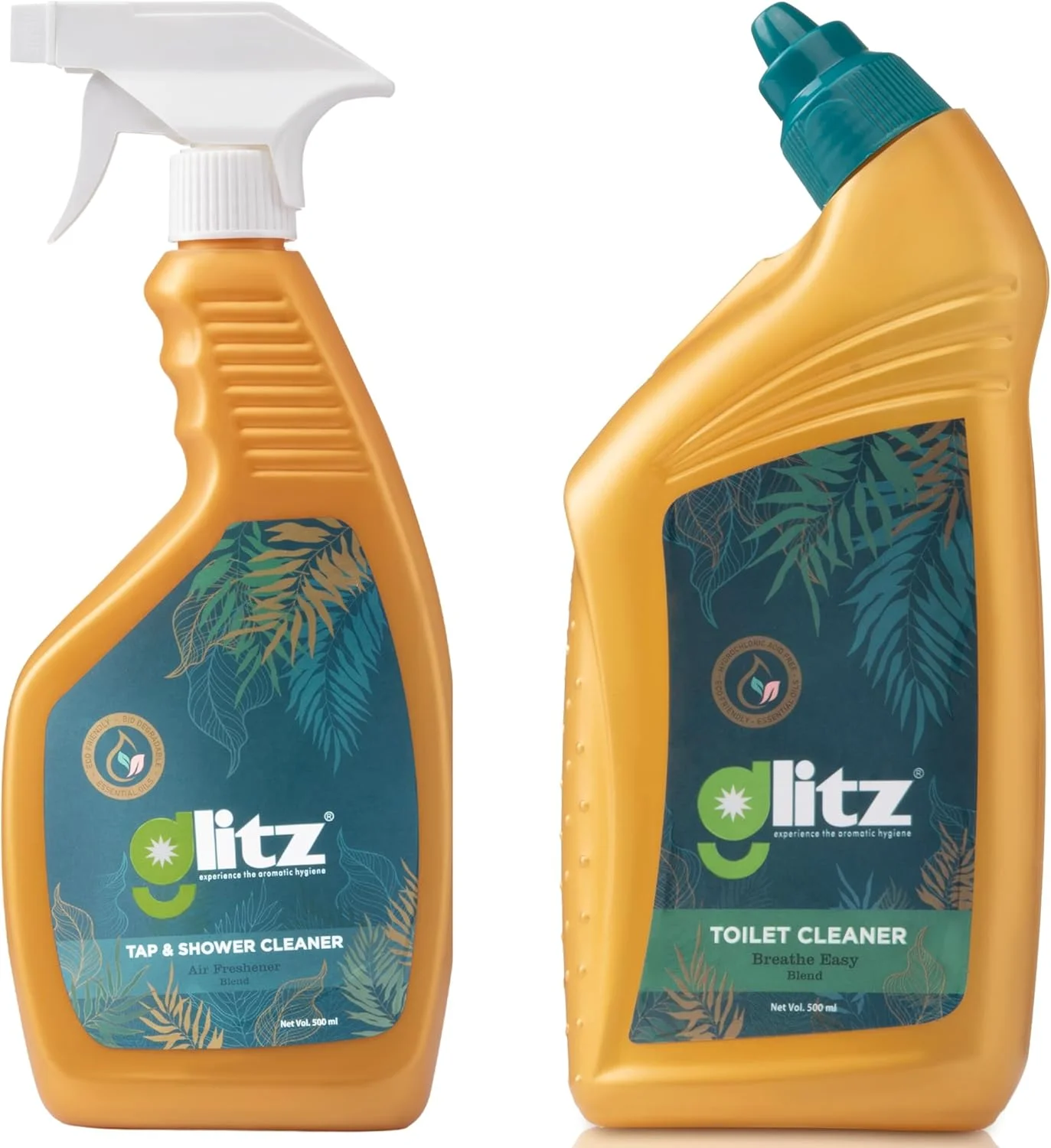 مایع پاک کننده شیرآلات و دوش گلیتز 500 میلی لیتر | سازگار با محیط زیست | تجزیه پذیر | حاوی اسانس های اسطوخودوس و شمعدانی