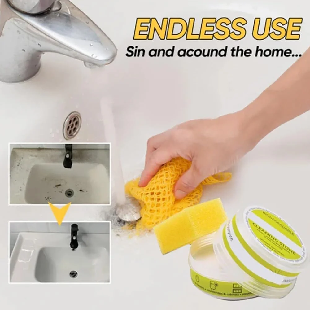 سنگ پاک کننده سازگار با محیط زیست، سنگ پاک کننده سازگار با محیط زیست Clean It، سنگریزه پاک کننده برای کف دوش، پاک کننده چند منظوره سازگار با محیط زیست، پاک کننده دوستدار محیط زیست، سنگ ساب (2 عدد)