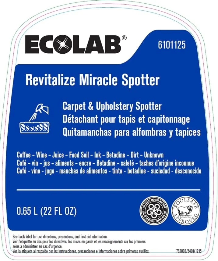 اسپری لکه بر فرش و مبلمان اکولب Revitalize Miracle - بطری اسپری 22 FL OZ