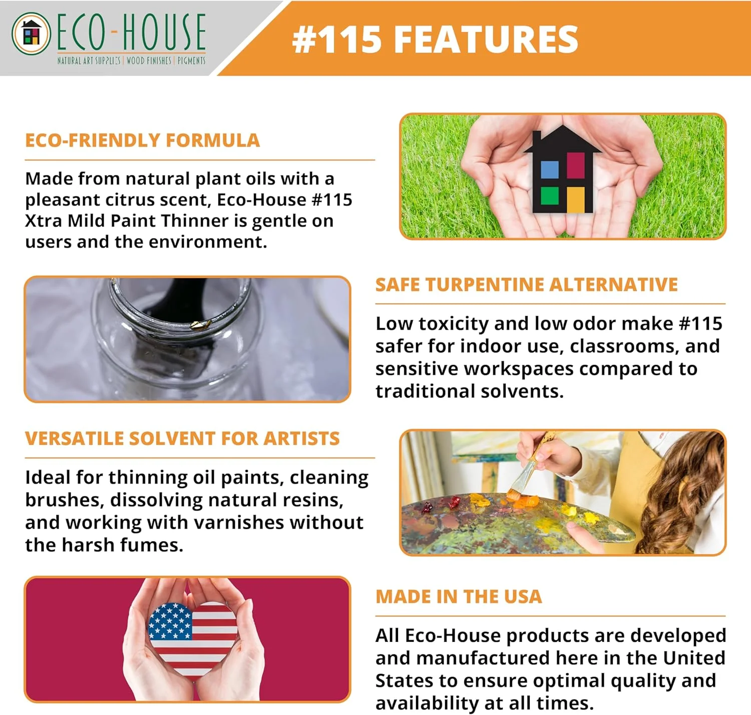 رقیق کننده مرکبات بسیار ملایم اکو-هاوس - گالن