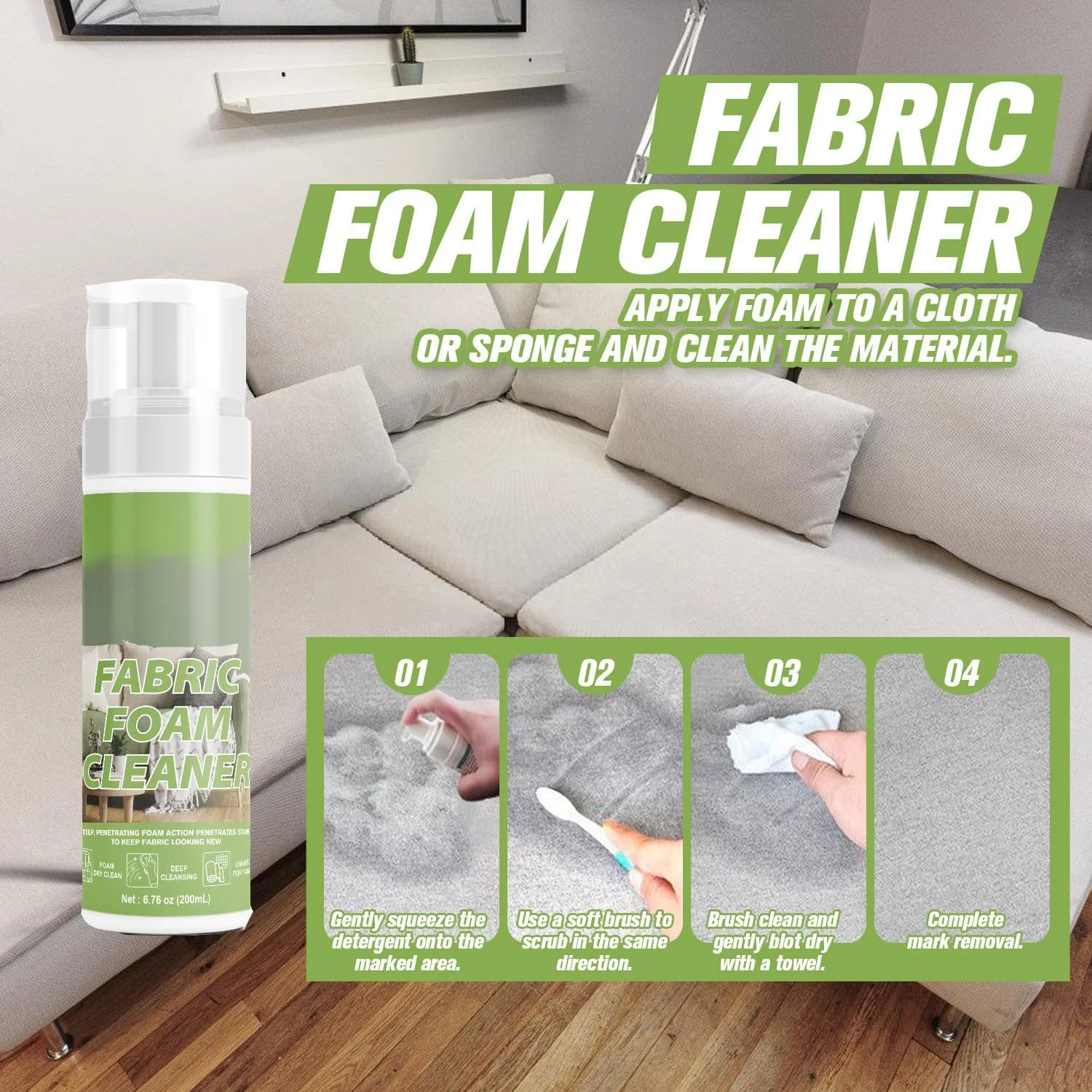 پاک کننده لکه خشک KASTWAVE برای لباس، فوم پاک کننده مبل پارچه ای 200 میلی لیتری، پاک کننده لکه جوهر و روغن برای پارچه، اسپری پاک کننده لکه پرده پاک کننده لکه خشک KASTWAVE برای لباس، فوم پاک کننده مبل پارچه ای 200 میلی لیتری، پاک کننده لکه جوهر و روغن برای پارچه، اسپری پاک کننده لکه پرده