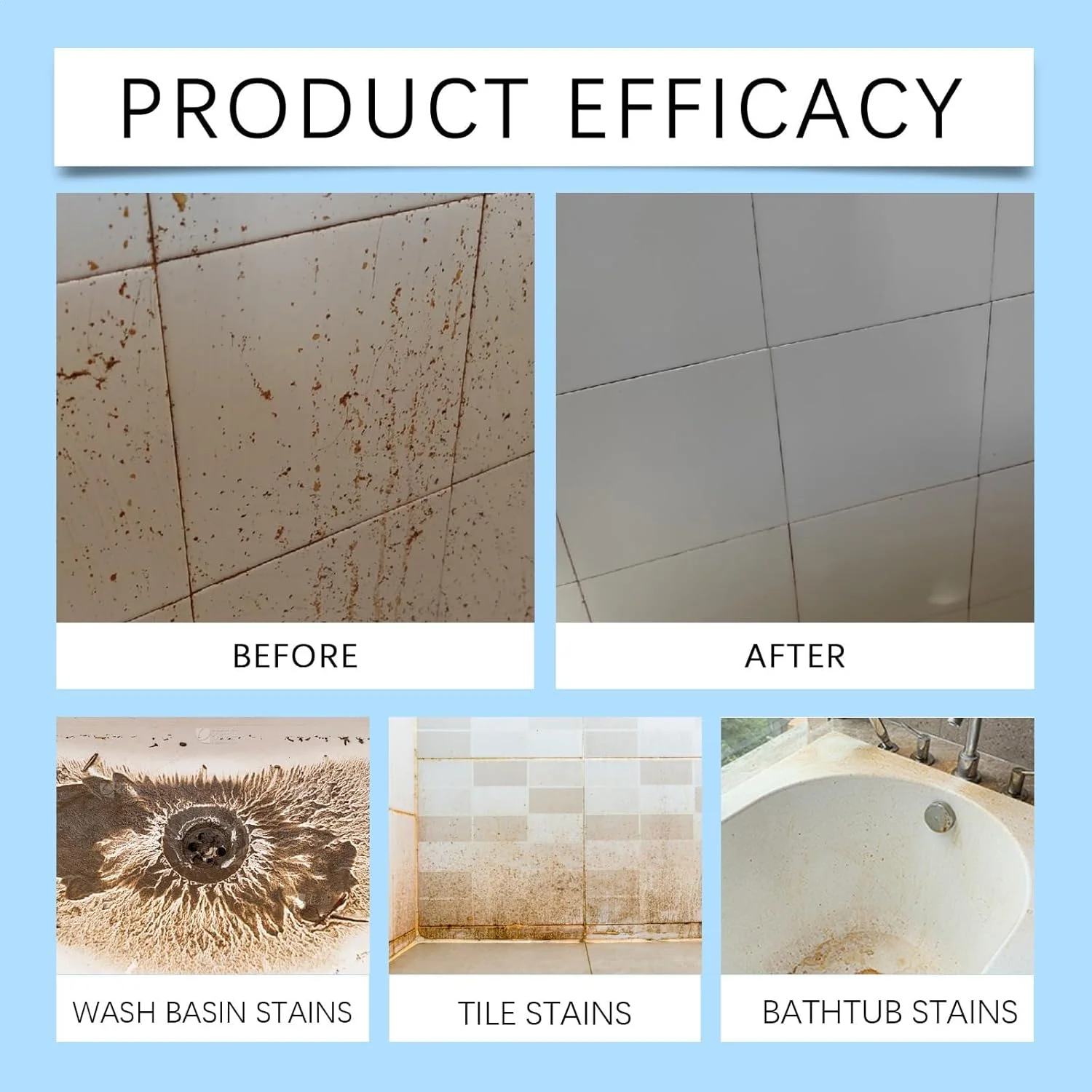 اسپری تمیز کننده دیوار KASTWAVE، 120 میلی لیتر، اسپری تمیز کننده دیوار بسیار موثر و چند منظوره، استفاده آسان، تمیز کننده لکه دیوار خانگی، خمیر ضدعفونی کننده برای توالت، حمام، سقف، قرنیز