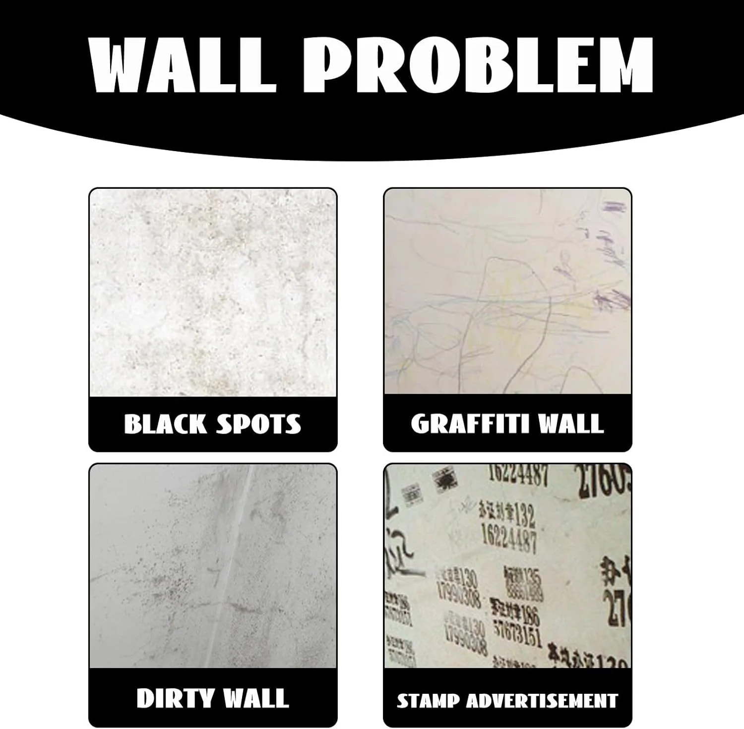 خمیر تمیز کننده دیوار KASTWAVE، تمیز کننده واقعی همه منظوره، به راحتی لکه های رنگ و گرافیتی را از بین می برد، خمیر ضدعفونی کننده دیوار برای دیوارها، سقف و قرنیز، آلودگی، گرد و غبار، بو و لکه، 100 میلی لیتر