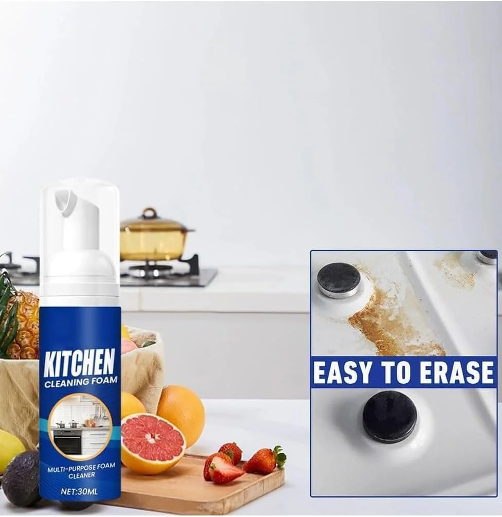 فوم پاک کننده قوی آشپزخانه KASTWAVE - چربی زدا و لکه بر قوی، اسپری تمیز کننده عمیق چند منظوره برای جرم و روغن های سرسخت