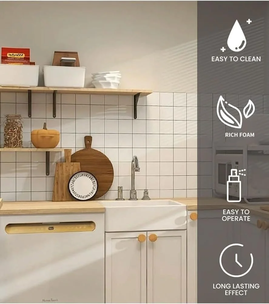 فوم پاک کننده قوی آشپزخانه KASTWAVE - چربی زدا و لکه بر قوی، اسپری تمیز کننده عمیق چند منظوره برای جرم و روغن های سرسخت