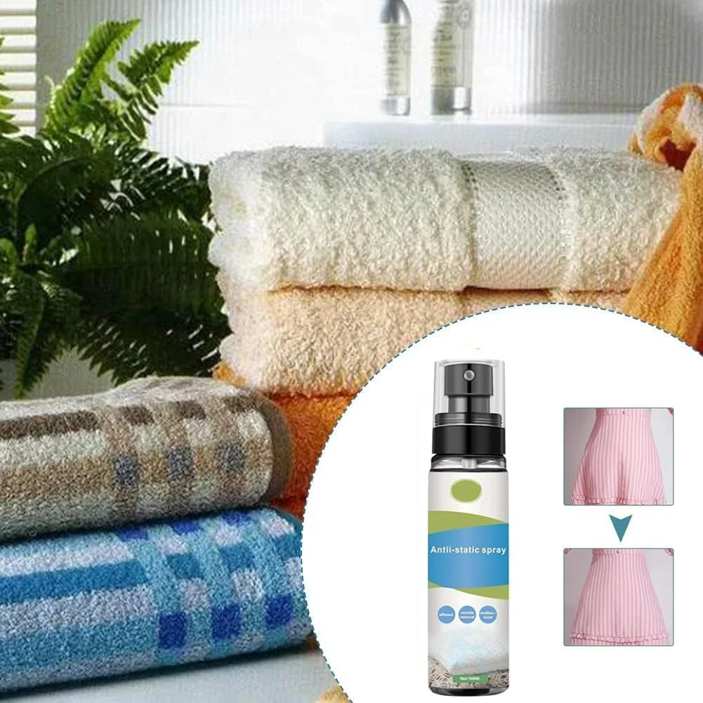 اسپری ضد الکتریسیته ساکن KASTWAVE، اسپری از بین برنده 100 میلی لیتری، اسپری ضد الکتریسیته ساکن قابل حمل و بدون اثر برای لباس، پیراهن و الیاف اسپری ضد الکتریسیته ساکن KASTWAVE، اسپری از بین برنده 100 میلی لیتری، اسپری ضد الکتریسیته ساکن قابل حمل و بدون اثر برای لباس، پیراهن و الیاف