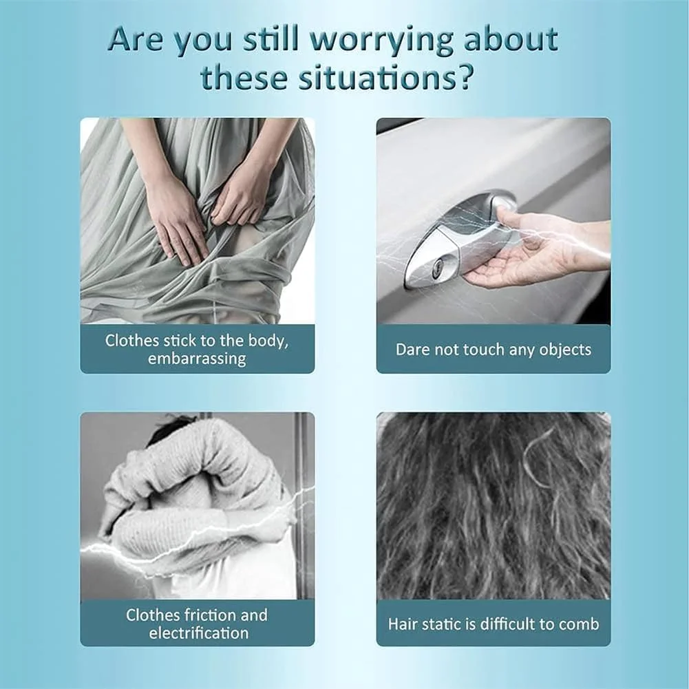 اسپری ضد الکتریسیته ساکن KASTWAVE، اسپری از بین برنده 100 میلی لیتری، اسپری ضد الکتریسیته ساکن قابل حمل و بدون اثر برای لباس، پیراهن و الیاف اسپری ضد الکتریسیته ساکن KASTWAVE، اسپری از بین برنده 100 میلی لیتری، اسپری ضد الکتریسیته ساکن قابل حمل و بدون اثر برای لباس، پیراهن و الیاف