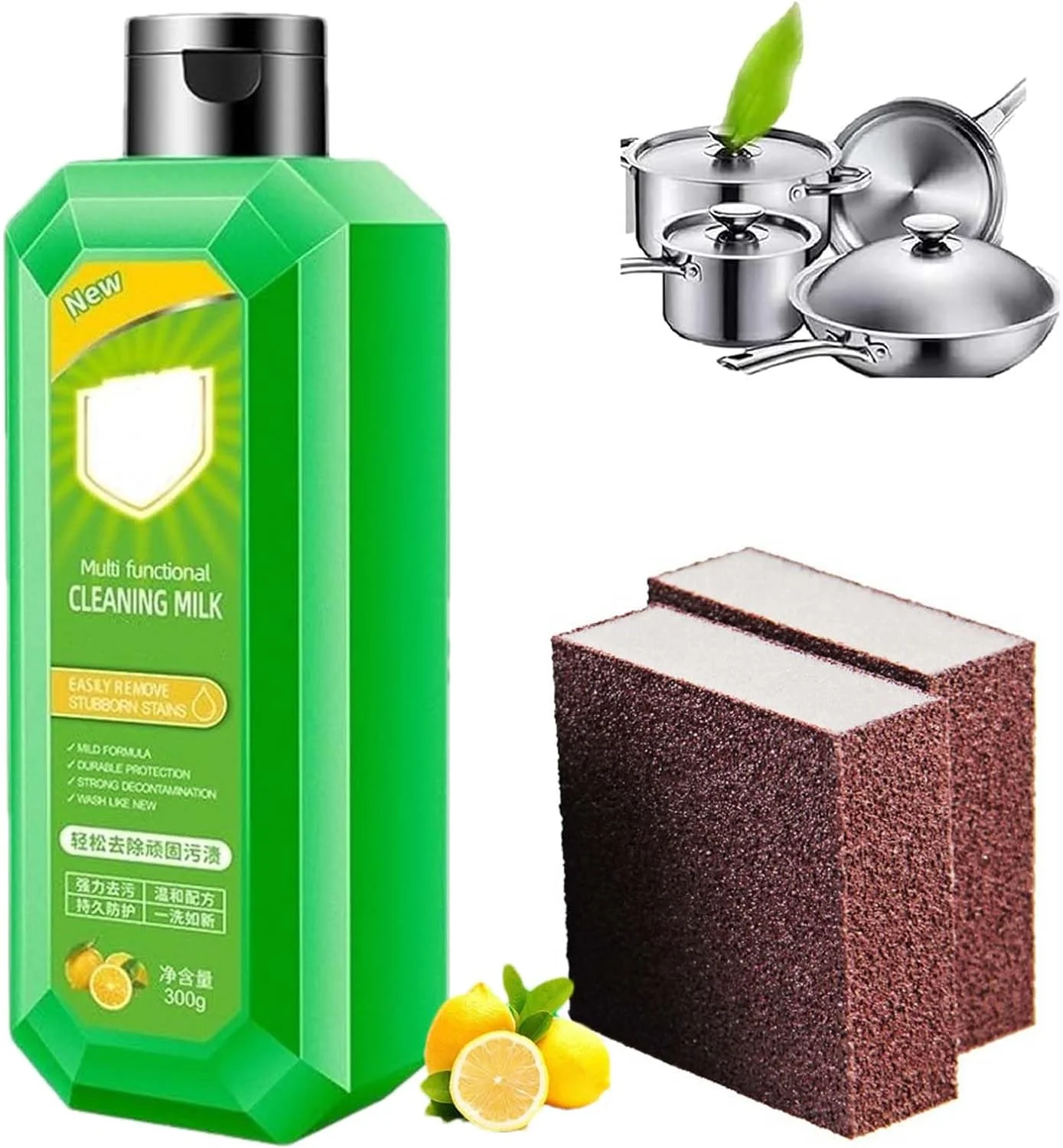 مایع پاک کننده چند منظوره قدرتمند MATISUN، کرم پاک کننده چند منظوره جدید 2024، عامل پاک کننده با عملکرد بالا برای آشپزخانه و حمام (1 بطری)