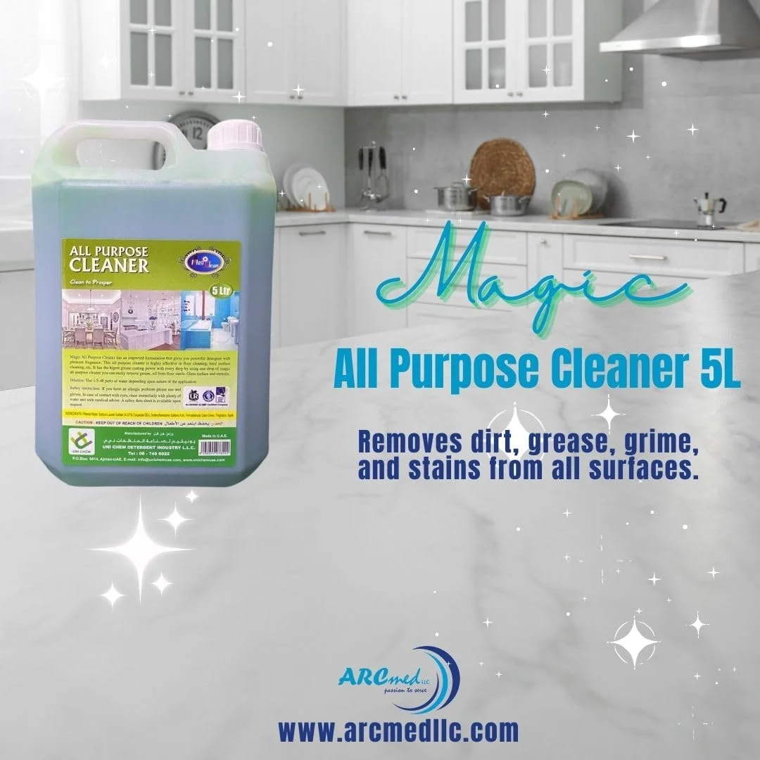 مایع تمیز کننده چند منظوره مجیک ۵ لیتری - سبز سیب