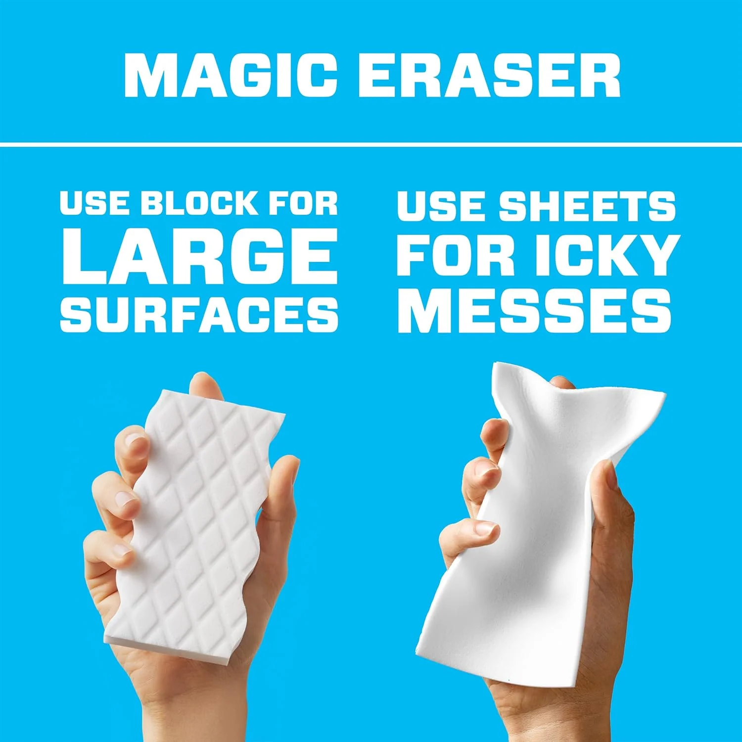 دستمال های تمیز کننده مستر کلین Magic Eraser، قدرت Magic Eraser در یک ورق نازک، انعطاف پذیر و یکبار مصرف، 8 عدد دستمال های تمیز کننده مستر کلین Magic Eraser، قدرت Magic Eraser در یک ورق نازک، انعطاف پذیر و یکبار مصرف، 8 عدد