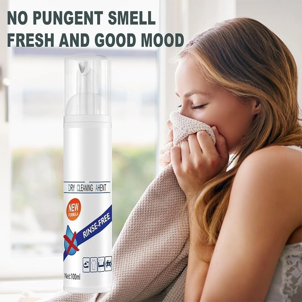 اسپری فوم خشکشویی پارچه چند منظوره، پاک کننده فوم خشک برای لباس، عامل فوم پاک کننده لباس چند منظوره بدون نیاز به آبکشی، برای کاپشن و غیره (2 عدد) اسپری فوم خشکشویی پارچه چند منظوره، پاک کننده فوم خشک برای لباس، عامل فوم پاک کننده لباس چند منظوره بدون نیاز به آبکشی، برای کاپشن و غیره (2 عدد)