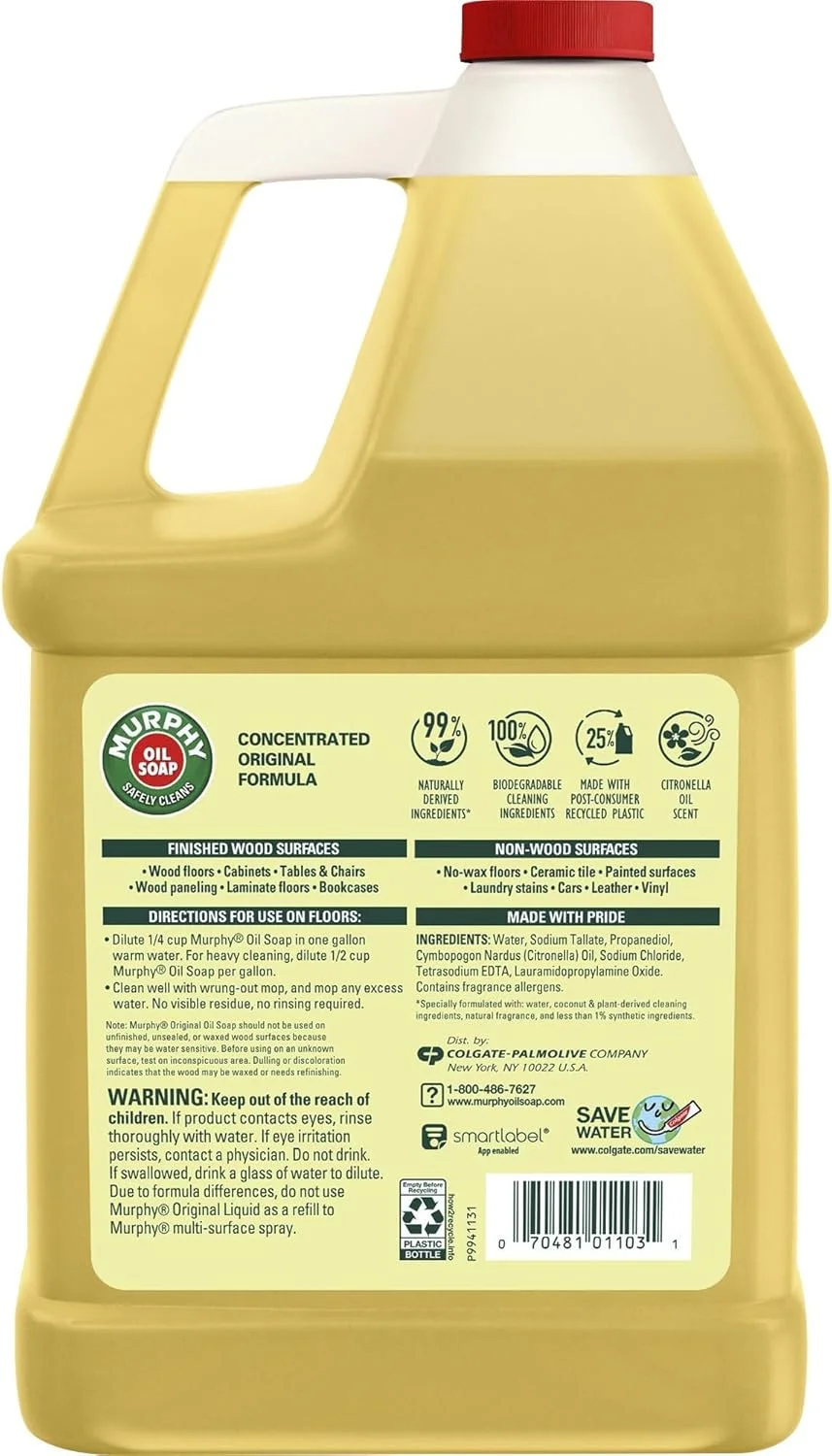 مورفی، CPC01103، مایع تمیز کننده چوب 128oz، 1 عدد، طلایی