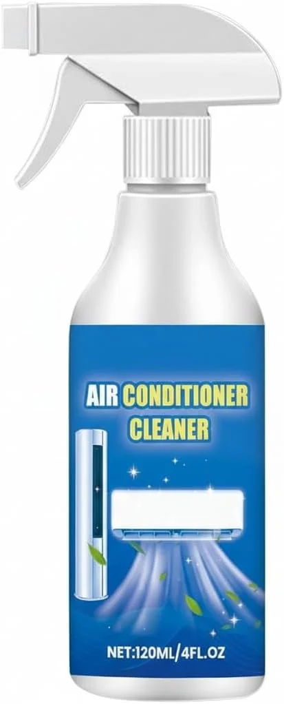 اسپری فوم تمیز کننده کویل کولر گازی بدون نیاز به آبکشی NALACAL، 120 میلی لیتر، تمیز کننده AC فوم دار برای واحدها، اواپراتور و کندانسور، نگهداری بدون شستشو برای دریچه AC، واحد AC