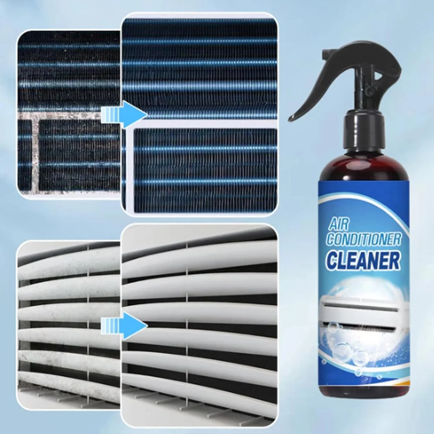 اسپری فوم تمیز کننده کولر گازی بدون نیاز به آبکشی NALACAL، تمیز کننده فوم AC، تمیز کننده دریچه کانال هوا AC، اسپری فوم تمیز کننده کولر گازی پنجره ای 3 در 1 چند منظوره، برای مصارف خانگی و تجاری اسپری فوم تمیز کننده کولر گازی بدون نیاز به آبکشی NALACAL، تمیز کننده فوم AC، تمیز کننده دریچه کانال هوا AC، اسپری فوم تمیز کننده کولر گازی پنجره ای 3 در 1 چند منظوره، برای مصارف خانگی و تجاری