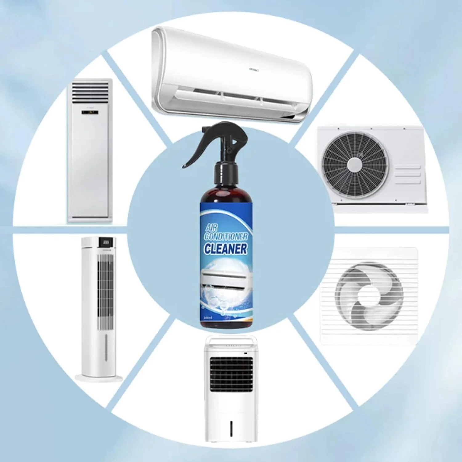 اسپری فوم تمیز کننده کولر گازی بدون نیاز به آبکشی NALACAL، تمیز کننده فوم AC، تمیز کننده دریچه کانال هوا AC، اسپری فوم تمیز کننده کولر گازی پنجره ای 3 در 1 چند منظوره، برای مصارف خانگی و تجاری اسپری فوم تمیز کننده کولر گازی بدون نیاز به آبکشی NALACAL، تمیز کننده فوم AC، تمیز کننده دریچه کانال هوا AC، اسپری فوم تمیز کننده کولر گازی پنجره ای 3 در 1 چند منظوره، برای مصارف خانگی و تجاری