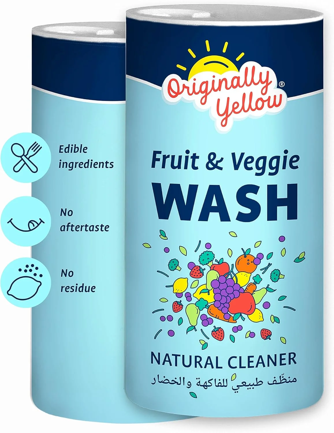 مایع شستشوی میوه و سبزیجات Originally Yellow [بسته اقتصادی 2x500 گرمی]