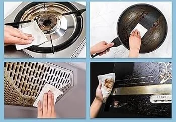 دستمال مرطوب چربی زدای آشپزخانه اصلی، پاک کننده قوی چربی با رایحه لیمو، 80 عدد، باز و بسته شدن آسان