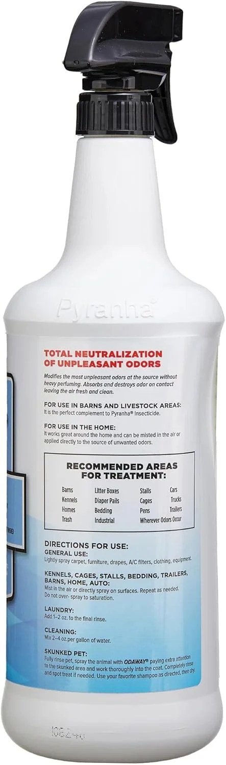 از بین برنده بوی آماده مصرف پیرانها اوداوی 946 میلی لیتر، ادرار حیوانات خانگی، دام، ساخت آمریکا