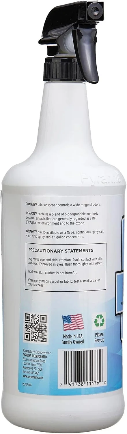 از بین برنده بوی آماده مصرف پیرانها اوداوی 946 میلی لیتر، ادرار حیوانات خانگی، دام، ساخت آمریکا