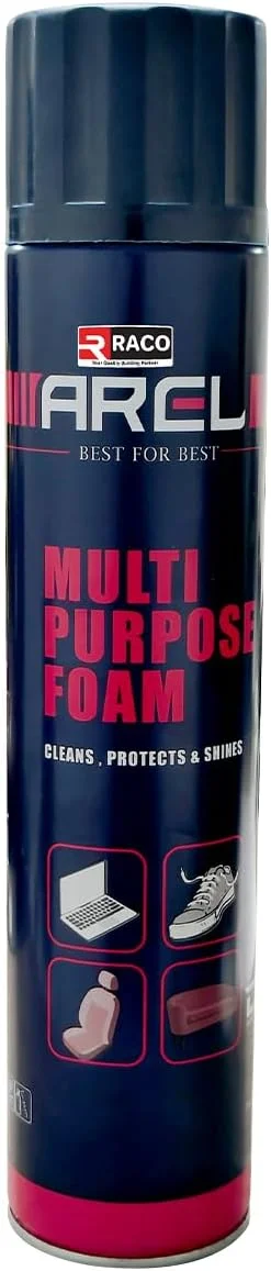 اسپری فوم پاک کننده چند منظوره RACO Arel | تمیز کننده، محافظت کننده و درخشان کننده | محلول همه کاره برای خانه، خودرو و دفتر | به راحتی آلودگی، لکه و جرم را از بین می برد - 750 میلی لیتر