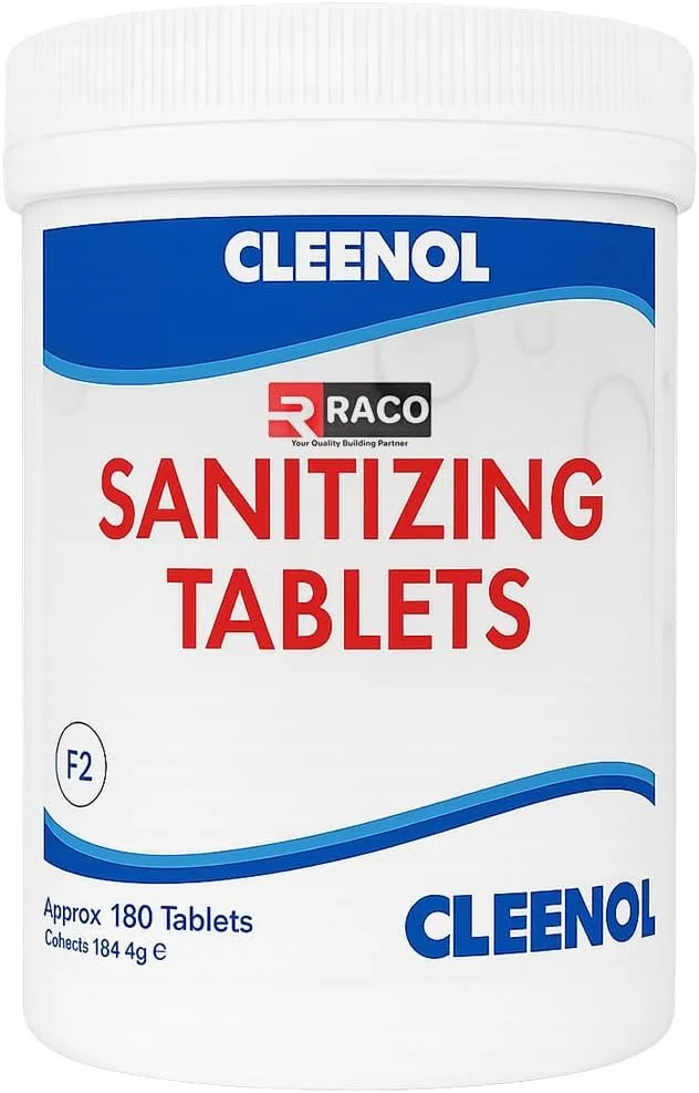 قرص های ضدعفونی کننده راکو کلینول برای آشپزخانه های تجاری و مناطق خدمات غذایی - ضدعفونی کننده موثر سطوح، از بین برنده عوامل بیماری زای رایج ناشی از غذا، بسته 180 عددی