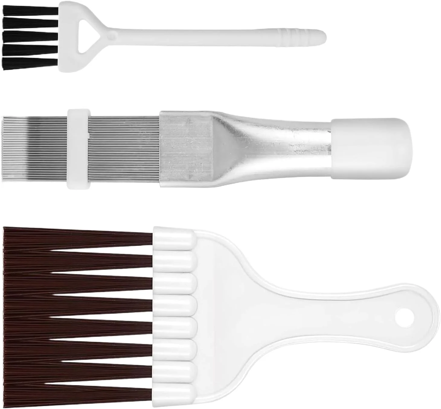 شانه رادیاتور، برس تمیز کننده کویل یخچال | ابزار تمیز کننده رادیاتور برای خودرو، RV، پنجره، یخچال، دریچه های کانال، لوازم تهویه مطبوع، تعمیر و نگهداری کویل AC