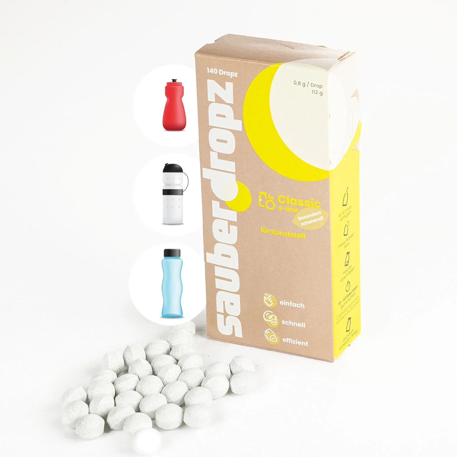 Sauberdropz Classic مخصوص پلاستیک - راه حل همه منظوره برای ظروف پلاستیکی شما