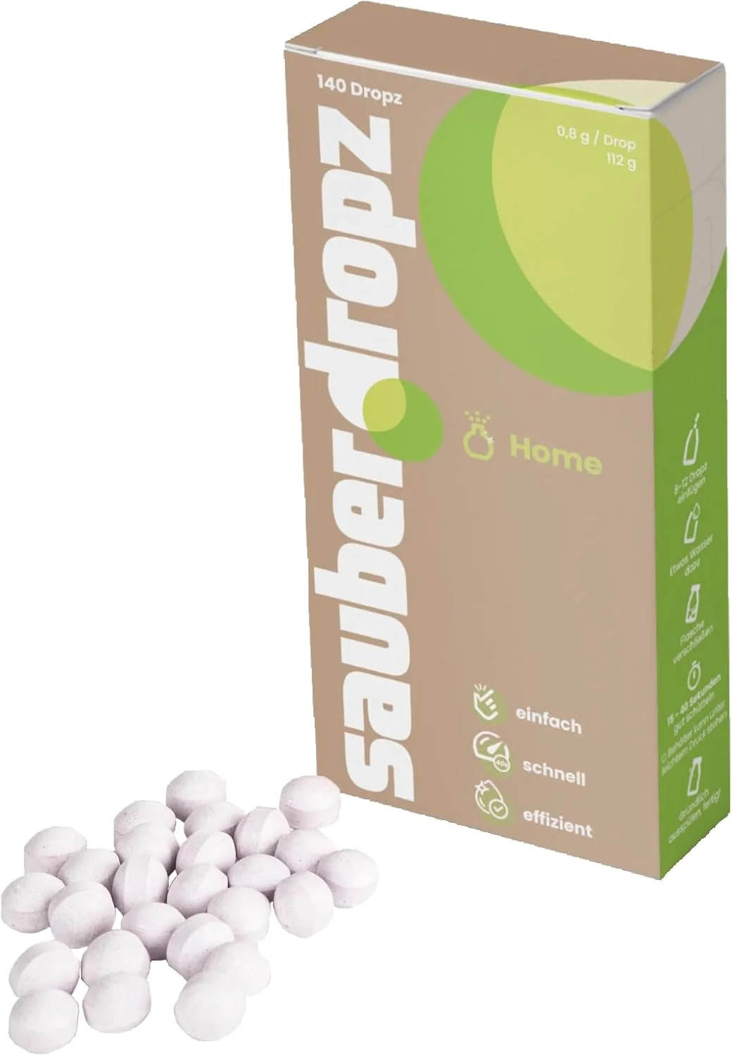 Sauberdropz Home برای همه مواد - محلول تمیز کننده جهانی برای خانه شما