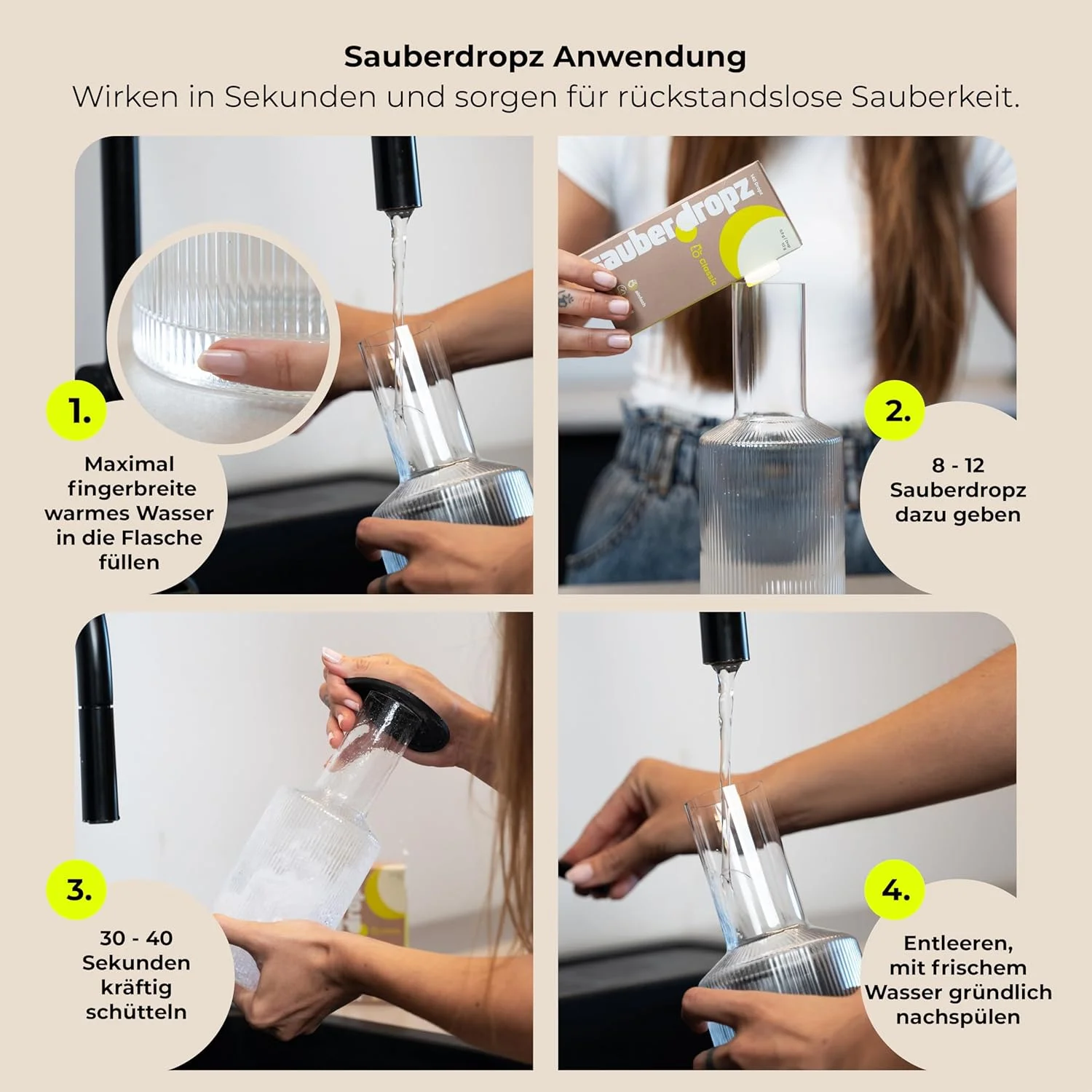 Sauberdropz Classic مخصوص پلاستیک - راه حل همه منظوره برای ظروف پلاستیکی شما