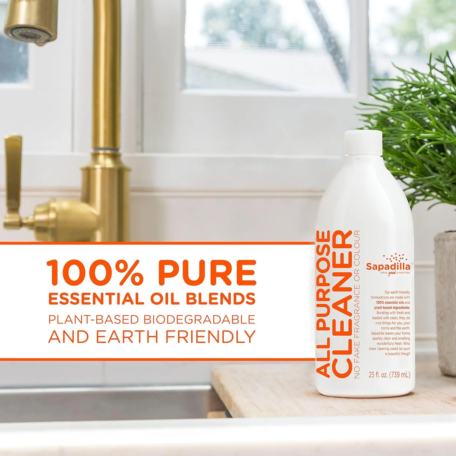 مایع پاک کننده همه منظوره ساپادیلا با رایحه گریپ فروت و برگاموت، 740 میلی لیتر