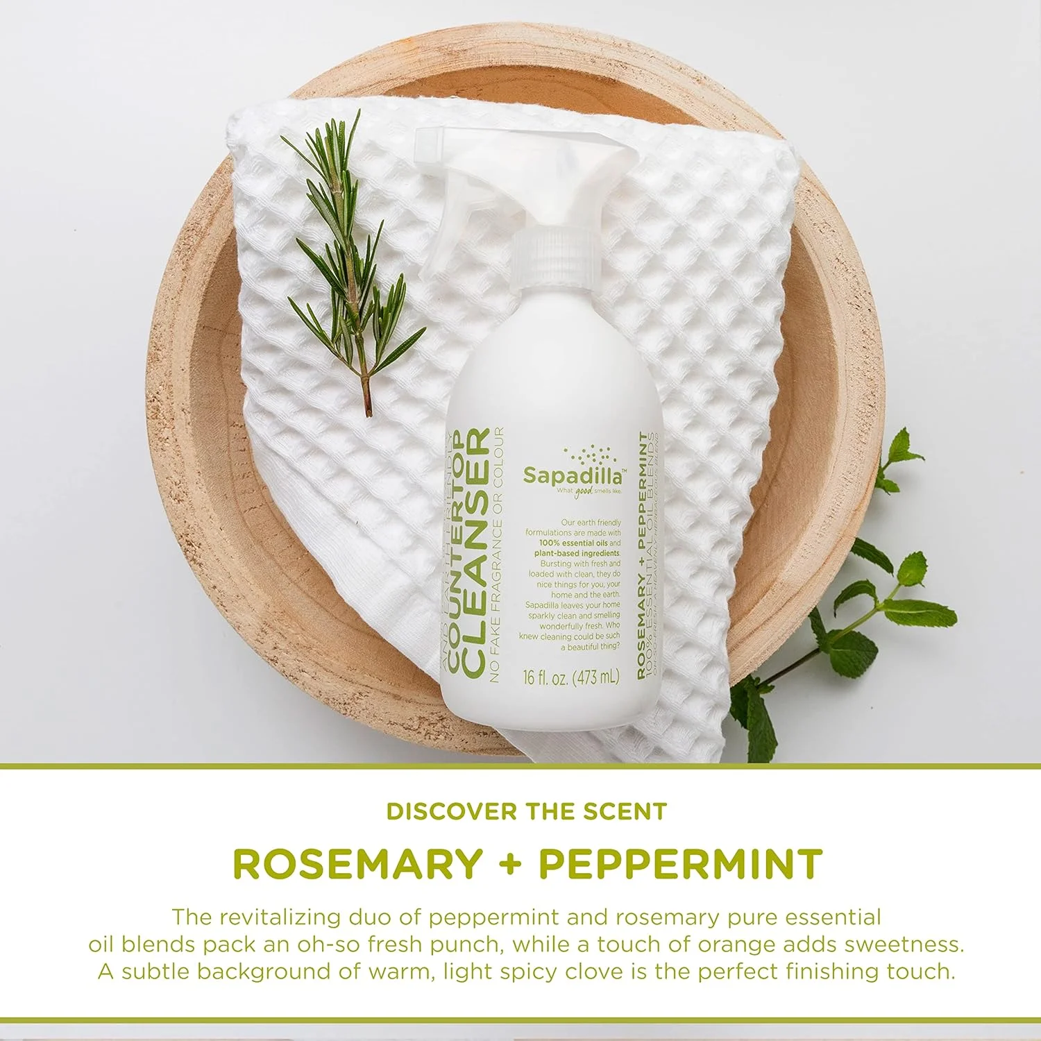 پاک کننده سطوح سپادیلا 473 میلی لیتر با رایحه رزماری و نعناع
